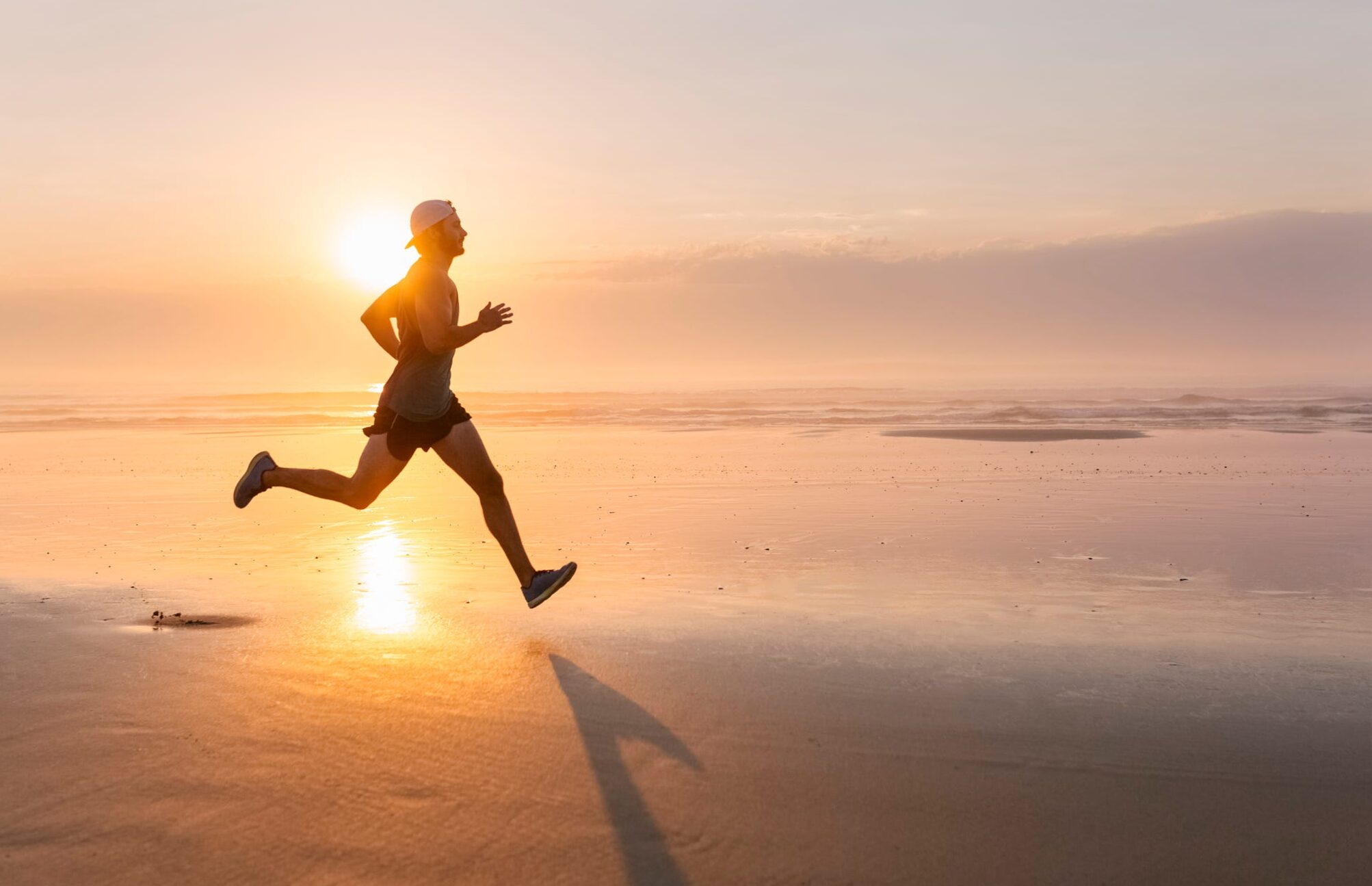 Corriendo en la playa